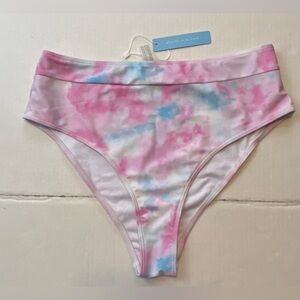 Live Life On The Beach Cotton Candy Tie Dye Bikini Bottoms Womens Size Large